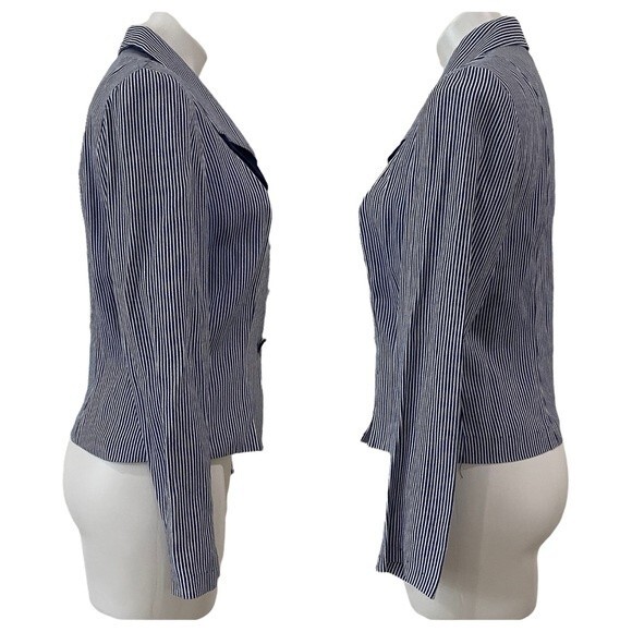 Breakin' Loose VINTAGE matching jacket pant suit NAVY Striped sz 11/12 SMALL - Picture 15 of 15